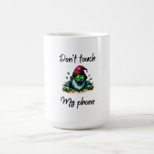 Zombie Wizard - "Don't Touch My Phone" Warning Art Koffiemok (Center)