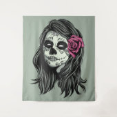 Zombie Woman, aangepaste tapisserieën Wandkleed (Voorkant)