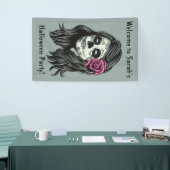 Zombie Woman, aangepaste tekst en kleurenbanner Spandoek (Beurs)