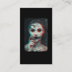 Zombie Woman Creepy Girl Devil Visitekaartje
