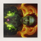 Zombie Woman Jigzaag Puzzle Legpuzzel (Horizontaal)