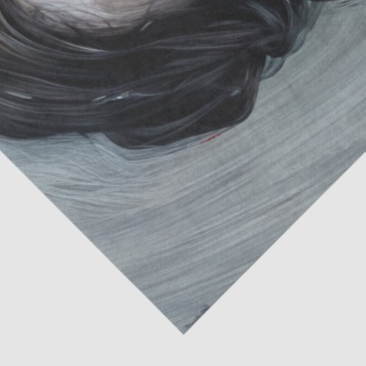 Zombie Woman Portrait Tissuepapier (Detail)