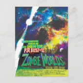 Zombie Worlds Halloween Galaxy of Horrors Briefkaart (Voorkant)