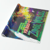 Zombie Worlds Halloween Galaxy of Horrors Cadeaupapier (Uitgerold)