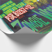 Zombie Worlds Halloween Galaxy of Horrors Cadeaupapier (Hoek)