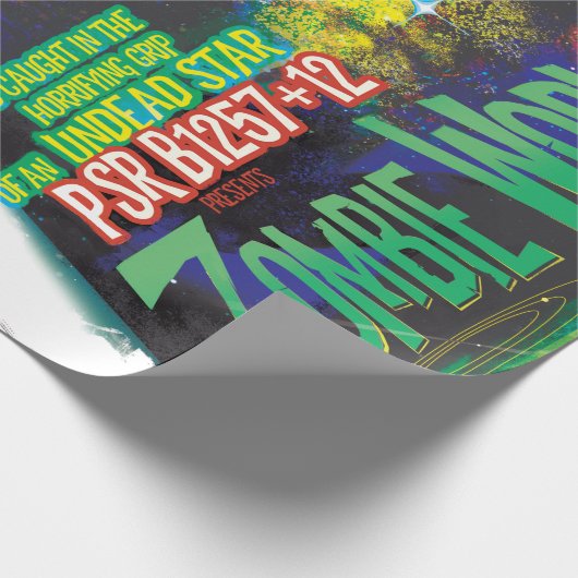 Zombie Worlds Halloween Galaxy of Horrors Cadeaupapier (Hoek)