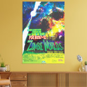 Zombie Worlds Halloween Galaxy of Horrors Canvas Afdruk (Insitu (Woonkamer))