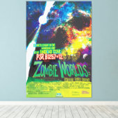 Zombie Worlds Halloween Galaxy of Horrors Canvas Afdruk (Insitu (Houten vloer))