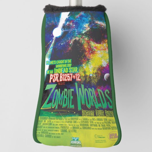 Zombie Worlds Halloween Galaxy of Horrors Golfheadcover (Draai 90)