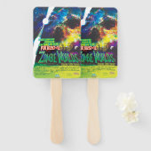 Zombie Worlds Halloween Galaxy of Horrors Handwaaier (Voorkant en achterkant)