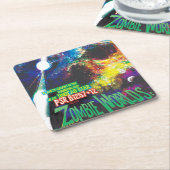 Zombie Worlds Halloween Galaxy of Horrors Kartonnen Onderzetters (Schuin)