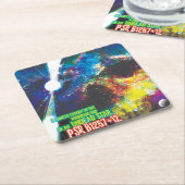 Zombie Worlds Halloween Galaxy of Horrors Kartonnen Onderzetters (Schuin)