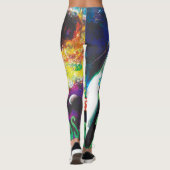 Zombie Worlds Halloween Galaxy of Horrors Leggings (Achterkant)
