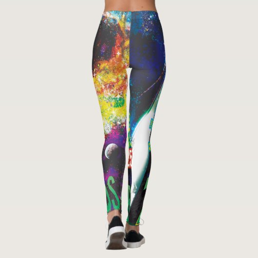 Zombie Worlds Halloween Galaxy of Horrors Leggings (Achterkant)