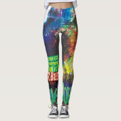 Zombie Worlds Halloween Galaxy of Horrors Leggings (Voorkant)