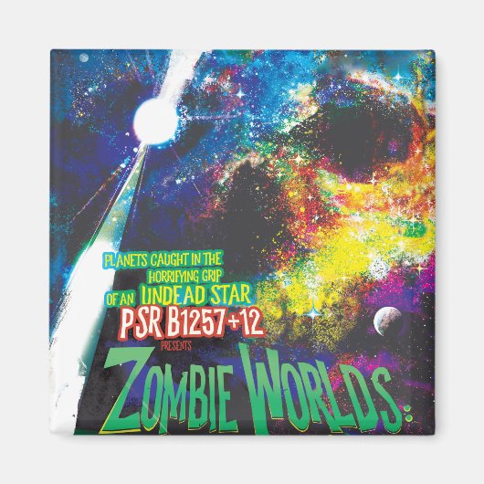 Zombie Worlds Halloween Galaxy of Horrors Magneet (Voorkant)