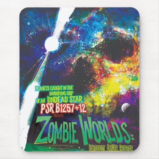 Zombie Worlds Halloween Galaxy of Horrors Muismat (Voorkant)
