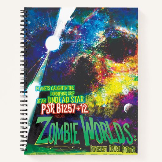 Zombie Worlds Halloween Galaxy of Horrors Notitieboek (Voorkant)