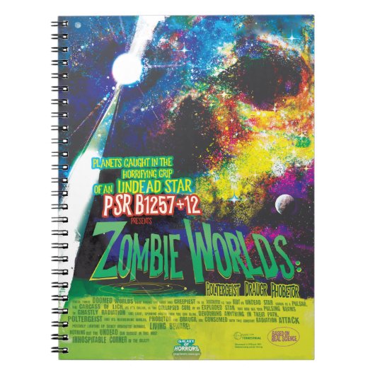 Zombie Worlds Halloween Galaxy of Horrors Notitieboek (Voorkant)
