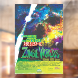 Zombie Worlds Halloween Galaxy of Horrors Raamsticker