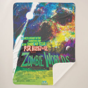 Zombie Worlds Halloween Galaxy of Horrors Sherpa Deken