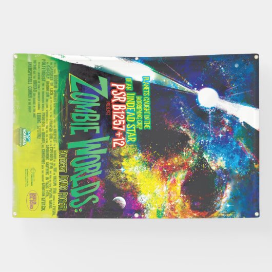 Zombie Worlds Halloween Galaxy of Horrors Spandoek (Horizontaal)