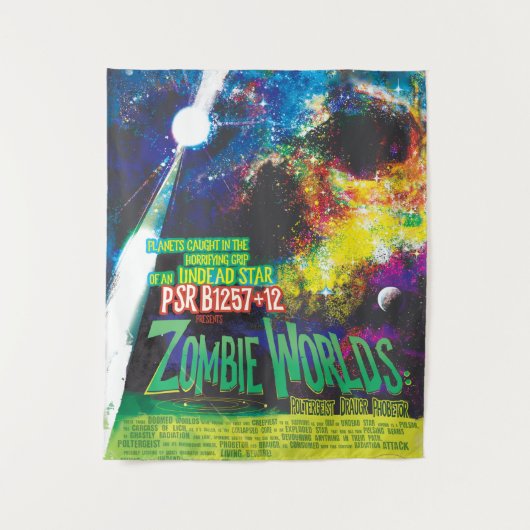 Zombie Worlds Halloween Galaxy of Horrors Wandkleed (Voorkant)