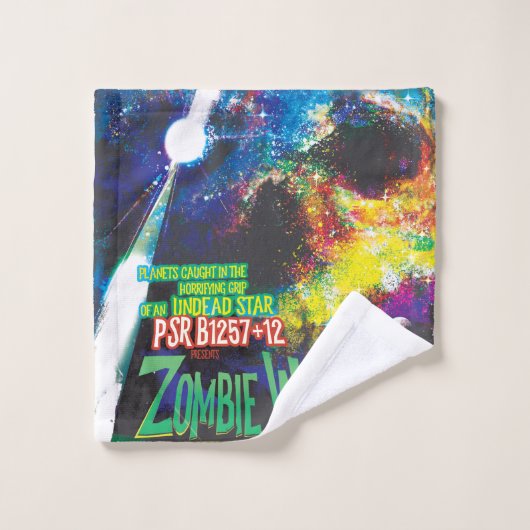 Zombie Worlds Halloween Galaxy of Horrors Washandje (Wasdoekje)