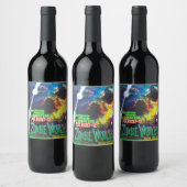 Zombie Worlds Halloween Galaxy of Horrors Wijn Etiket (Flessen)