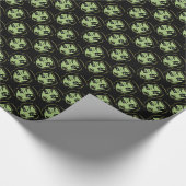 Zombie Wrapping Paper Cute Zombie Gift Paper Cadeaupapier (Hoek)