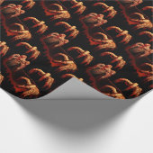 Zombie Wrapping Paper Gory Zombie Gift Paper Cadeaupapier (Hoek)