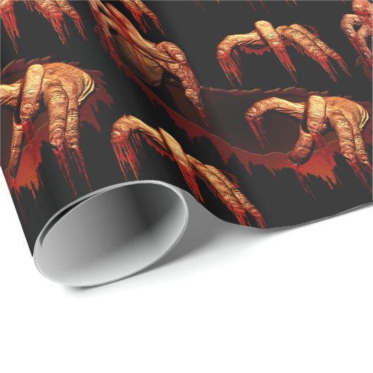 Zombie Wrapping Paper Gory Zombie Gift Paper Cadeaupapier (Rol Hoek)
