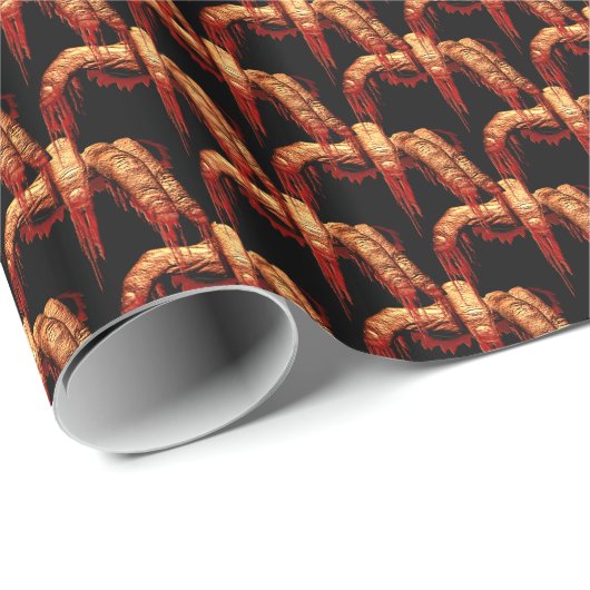 Zombie Wrapping Paper Gory Zombie Gift Paper Cadeaupapier (Rol Hoek)