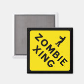 Zombie Xing Magnet (Voorkant / Achterkant)