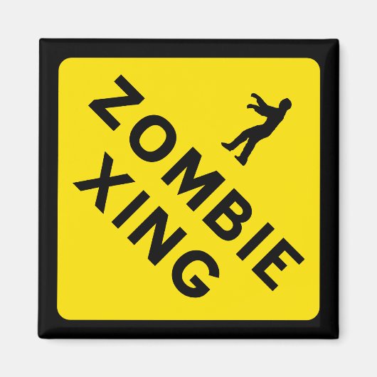 Zombie Xing Magnet (Voorkant)
