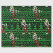 zombie xmas santa cadeaupapier (Vlak)