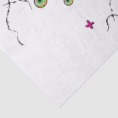 Zombie XOXO Delicately Ghoulish Funky Fun Tissuepapier (Detail)