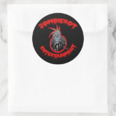 "Zombie Xtoph" Zombierot Logo Sticker (Tas)