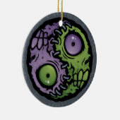 Zombie Yin-Yang Keramisch Ornament (Rechts)