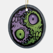 Zombie Yin-Yang Keramisch Ornament (Links)