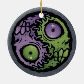 Zombie Yin-Yang Keramisch Ornament (Achterkant)
