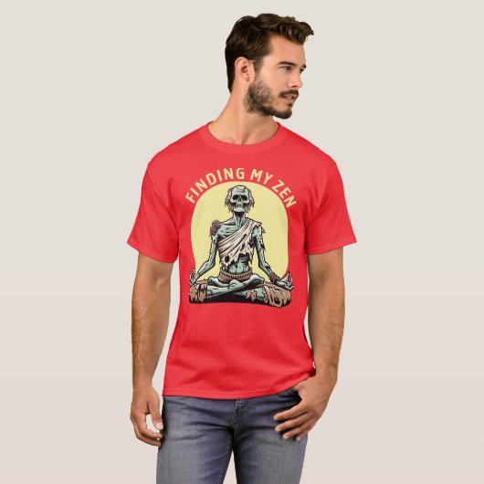 Zombie Yoga Finding My Zen T-shirt (Voorkant volledig)
