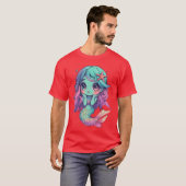 Zombie Zeemeermin Halloween Kostuum Griezelige Tri T-shirt (Voorkant volledig)