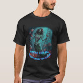 Zombie Zeemeermin Halloween Spooky Skulls Zeemeerm T-shirt (Voorkant)