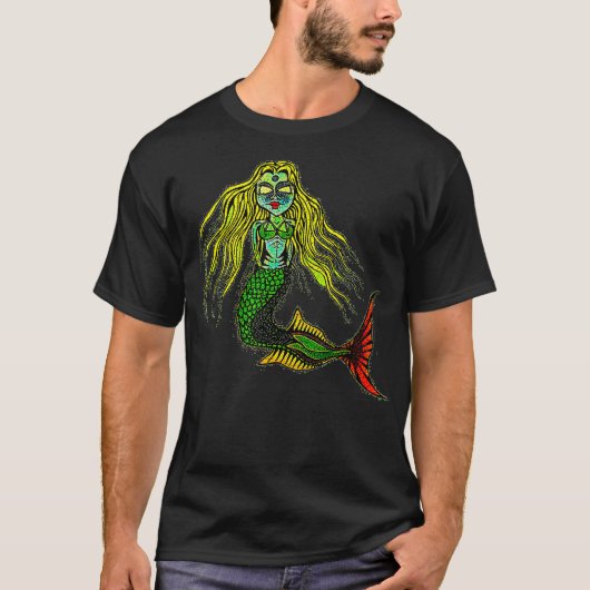 Zombie Zeemeermin T-shirt (Voorkant)