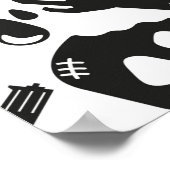  Zombie - zeewaardig Patroonachtergrond Poster (Hoek)