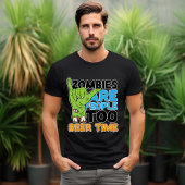 Zombie zijn mensen te bier tijd t-shirt