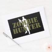 ZOMBIE- ZOMBIE JAGER RECHTHOEKIGE STICKER (Envelop)