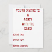 ZOMBIE ZONE KAART (Achterkant)