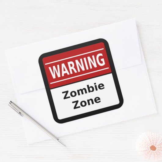 Zombie Zone Sticker (Envelop)